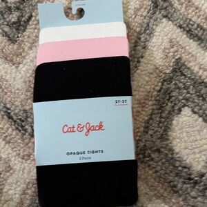 Cat & Jack Black Opaque Tights for Men